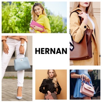 Shopper Bag Torebka Damska Torba na Ramię Granatowa/Czarna Hernan HB0150