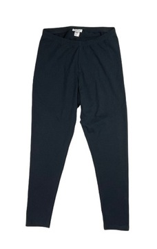 Granatowe spodnie legginsy damskie XL