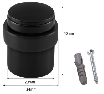 Настенный дверной упор Black Polish Premium