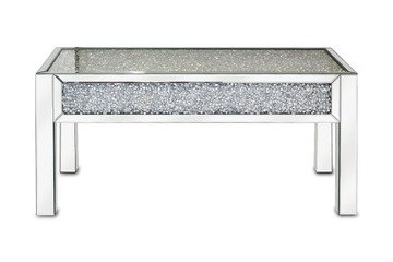 ЖУРНАЛЬНЫЙ СТОЛИК ГЛАМУР ЗЕРКАЛО С ХРУСТАЛОМ