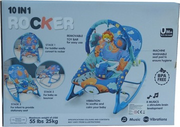 Качалка с вибрацией + игрушка с мелодиями.
