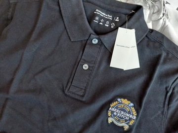 Abercrombie & Fitch - Crest Logo Don't Sweat It Polo - L -