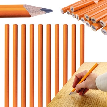 OŁÓWEK STOLARSKI 18CM BUDOWLANY KREŚLARSKI 12szt.