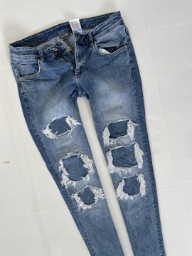 H&M dzinsy spodnie jeans rurki 42 xl