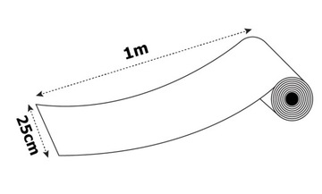 Клейкая пленка для венецианских зеркал, окон, 25 см, длина 1 м