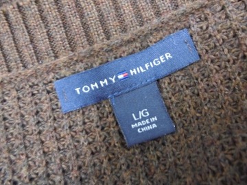 40 TOMMY HILFIGER DŁUŻSZY ROZPINANY SWETER Z KRÓTKIM RĘKAWEM Z596