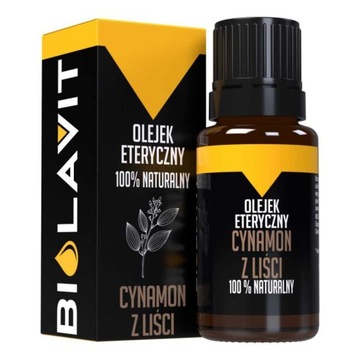 Olejek eteryczny cynamonowy z liści 10 ml Biolavit