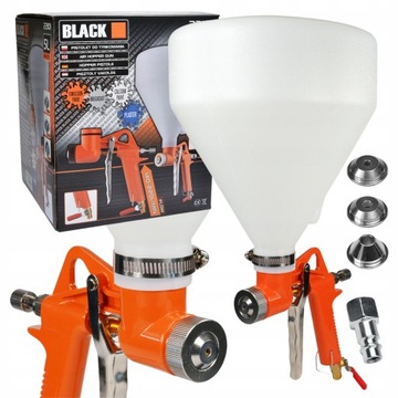PISTOLET 5L DO TYNKOWANIA TYNKÓW MALOWANIA ŚCIAN BLACK