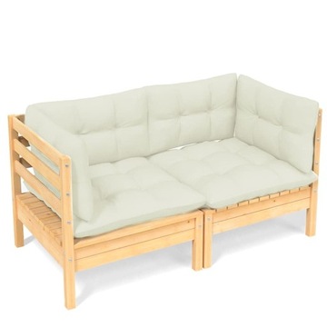 SOFA OGRODOWA KRZESŁO ZESTAW MEBLI OGRODOWYCH NA OGRÓD BALKON TARAS DREWNO