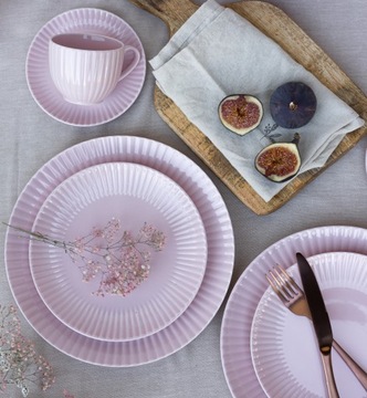 LIKED DAISY K7 УЖИННЫЙ СЕРВИС 6/18 EL РОЗОВЫЙ ФАРФОР