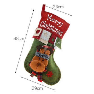 Рождественский чулок для подарков MOOSE 29х48см