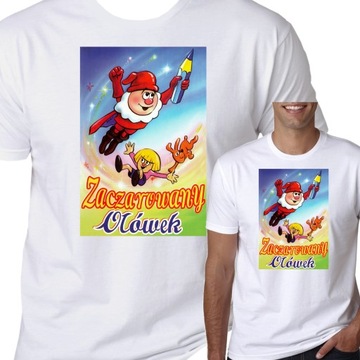 KOSZULKA MĘSKA ZACZAROWANY OŁÓWEK KRECIK XXL 3120
