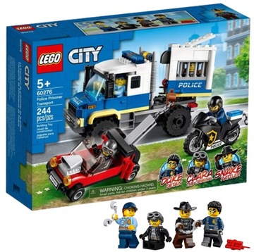KLOCKI LEGO CITY KONWÓJ WIĘZIENNY POLICJA 60276 PREZENT NA URODZINY ZABAWKA