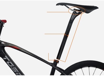 ПОДСЕДЕЛЬНЫЙ ШТЫРЬ СИДЕНЬЯ СИДЕНЬЕ ИЗ УГЛЕРОДА 27.2x350