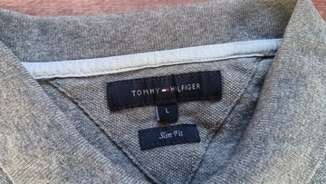 TOMMY HILFIGER Koszulka Polo Slim Fit LOGO L