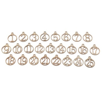 Wooden Christmas Label Advent Calendar
