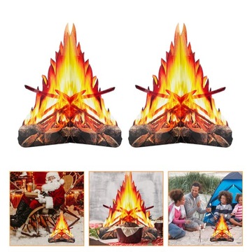 Кемпинг Костер Картонная вечеринка Пламя