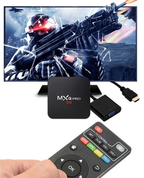 SMART TV BOX 16 ГБ MXQ PRO 4K 1 8 ГБ ANDROID 11.1 WIFI 5G МЕНЮ PL HDMI USB SD
