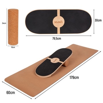 TRICKBORD Балансборд BALANCE BOARD с ковриком BB-100X