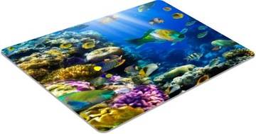 MATA OCHRONNA pod fotel rybki ocean 140x100