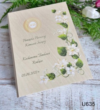 Сувенирная коробочка для причастия, книга с графикой