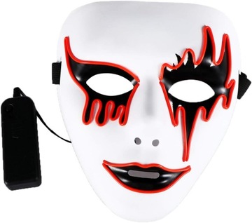 wiecca maska na Halloween, straszna maska na