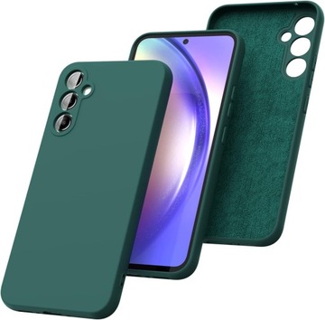 СИЛИКОНОВЫЙ ЧЕХОЛ С ЗАЩИТОЙ КАМЕРЫ для SAMSUNG GALAXY A25 5G + СТЕКЛО