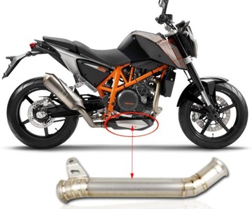 Выхлоп Dekat 12-19 лет KTM Duke 690 Глушитель SMC SMR Колено DECAT