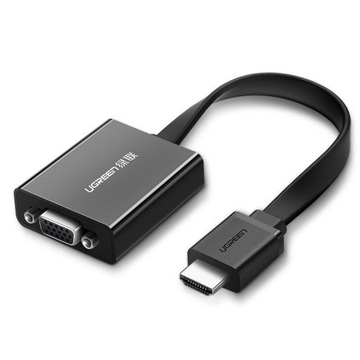 Adapter przejściówka HDMI - VGA micro USB Ugreen
