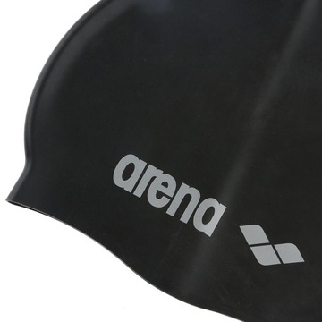 Шапочка для плавания Arena CLASSIC SILICONE Черный Серебристый