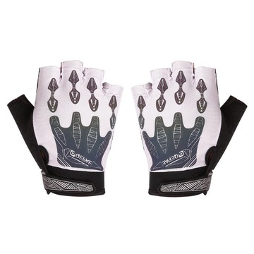 2Piece Cycling Gloves Men s/Women s Mountain Bike Gloves Half White L