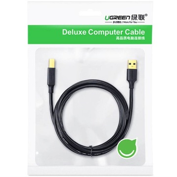 Кабель принтера Ugreen USB/USB типа B, шнур длиной 5 м.
