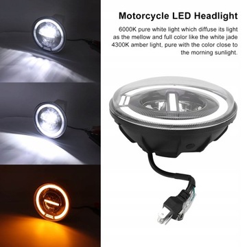 ФАРА МОТОЦИКЛА ПЕРЕДНЯЯ ФОНАРЬ 7 ДЮЙМОВ LED