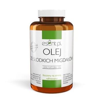 OLEJ ZE SŁODKICH MIGDAŁÓW NATURAL RAFINOWANY ESENT
