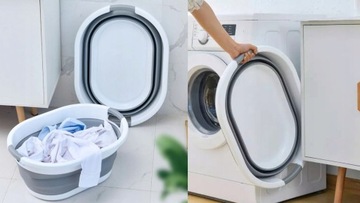 СКЛАДНАЯ СИЛИКОНОВАЯ ЧАШКА ДЕТСКАЯ КОРЗИНКА БОЛЬШАЯ КОРЗИНА ДЛЯ БЕЛЬЯ