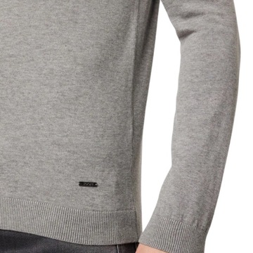 JOOP! - Sweter bawełniany Luxos w szary r. XL