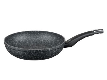CZARNA ALUMINIOWA PATELNIA NIEPRZYWIERAJĄCA ŚR. 26CM GRANIT EVOLUTION ELO