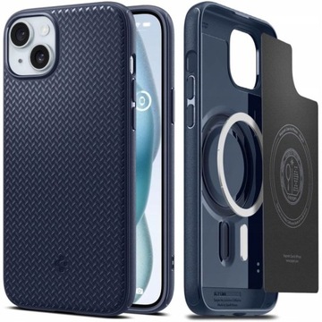 PANCERNE ETUI SPIGEN MAG ARMOR DO MAGSAFE DO IPHONE 14 OBUDOWA NIEBIESKIE