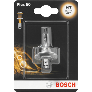 Żarówka Bosch H7 plus 50 12V 55W