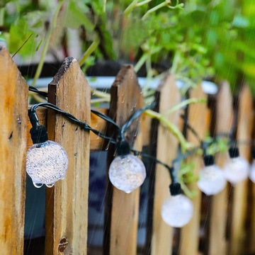 СОЛНЕЧНАЯ САДОВАЯ ГИРЛЕНД-СВЕТИЛЬНИК 40 LED HEAT 6м