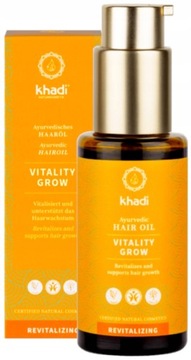 KHADI HAIR OIL VITALITY GROW НАТУРАЛЬНОЕ МАСЛО, СТИМУЛИРУЮЩЕЕ РОСТ ВОЛОС