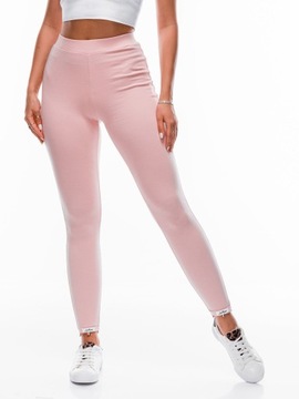 Spodnie damskie legginsy 112PLR różowe L