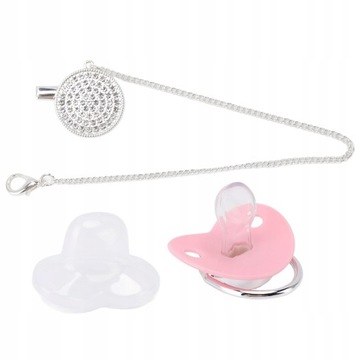 Bling Baby Smoczek z koronką z kryształu