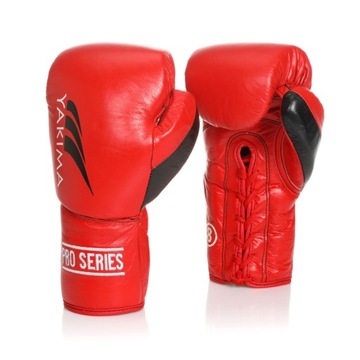 Rękawice bokserskie 10 oz wiązane Yakimasport WOLF RED