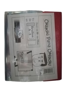 OKŁADKA NA PODRĘCZNIK KSIĄŻKĘ WYSOKOŚĆ 21,4 CM A-5