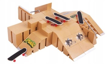 ZESTAW FINGERBOARD RAMPA SKATEPARK 4 DESKOROLKI