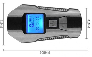 МОЩНЫЙ СВЕТОДИОДНЫЙ ВЕЛОСИПЕДНЫЙ ФОНАР С USB-СПИДОМЕТРОМ