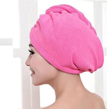 Женское полотенце для сушки волос, впитывающее, быстросохнущее из микрофибры.