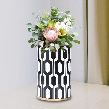 Фарфоровая подставка для растений из имбирной банки Керамическая ваза для цветов 17см x 17см x 33см