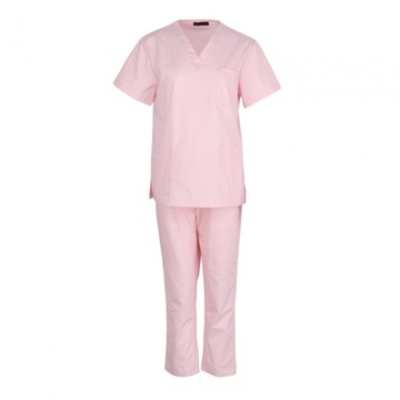 Peelingi pielęgniarskie Prezent z okazji Dnia Pielęgniarki Zestaw do szorowania munduru roboczego dla pielęgniarek S Różowy